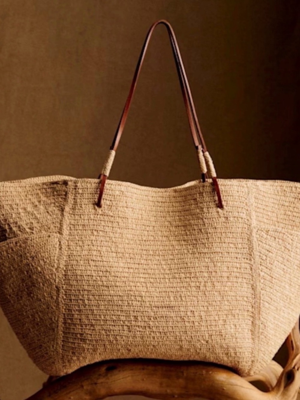 Sezane paloma raffia bag
